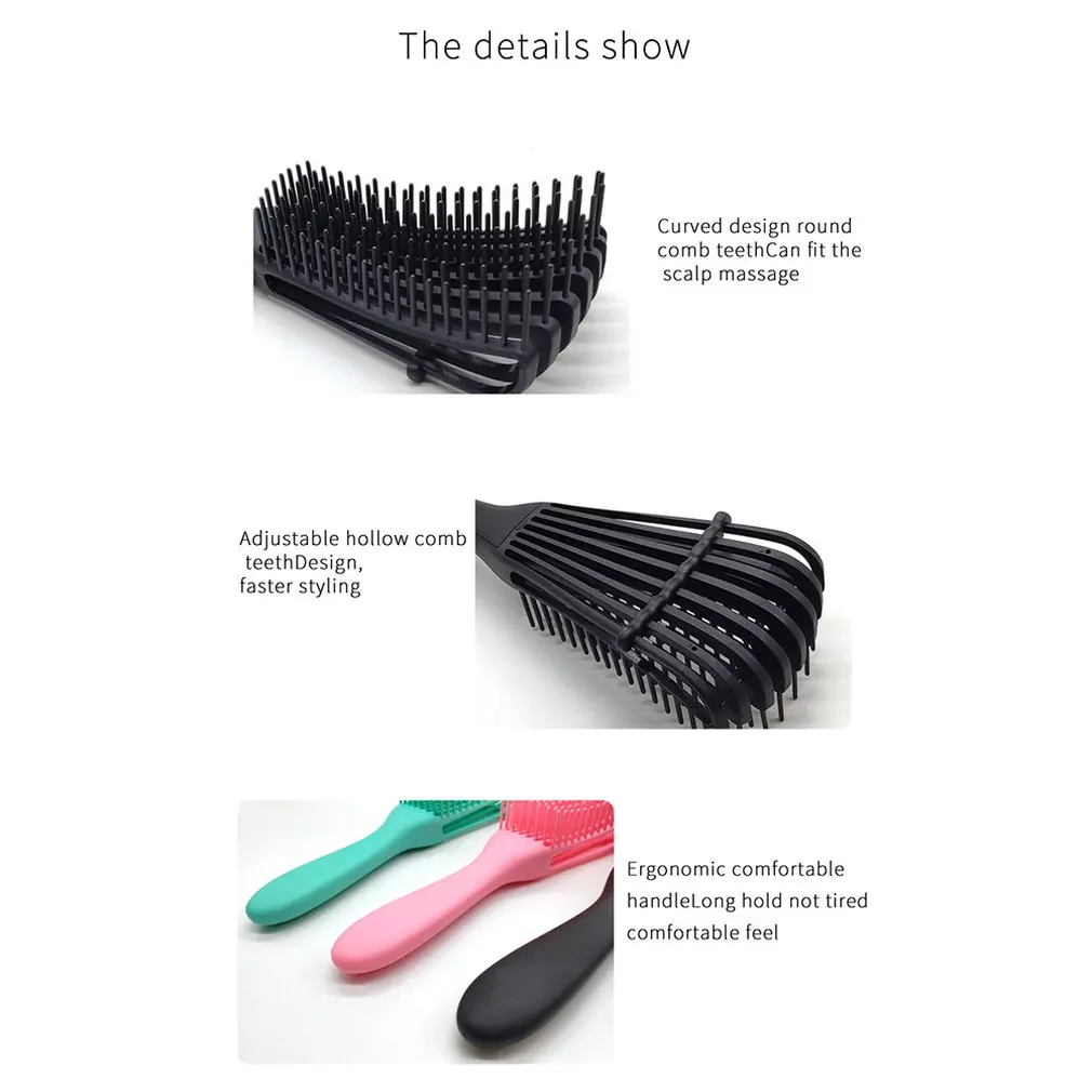

Eight-Claw Comb Multifunctional Hair Styling Comb Anti-Static Octopus Comb Hair Styling Massage Comb