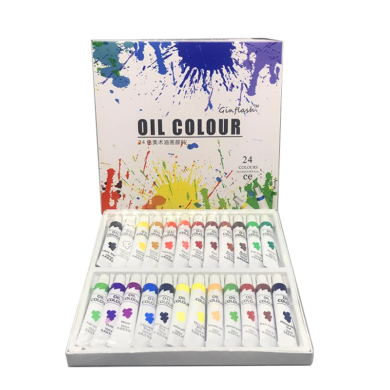 Профессиональная масляная краска для художников пигмент холста фоторисунок 12