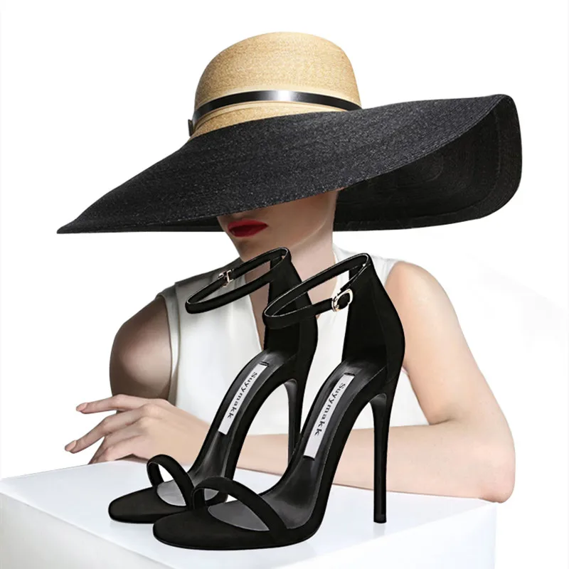 

Сандалии женские с открытым носком, яркая матовая отделка, ремешок с пряжкой, высокий каблук 10 см, летняя обувь