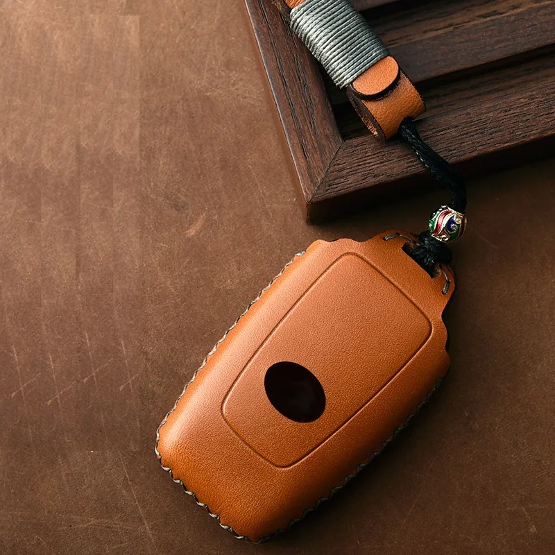 Чехол для автомобильного ключа из натуральной кожи чехол Toyota Camry Corolla C HR CHR Prado RAV4