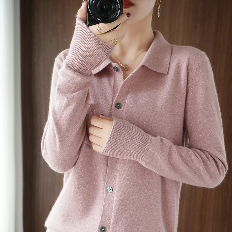 

Женский трикотажный свитер из 100% чистой шерсти и кашемира, новый облегающий зимний свитер