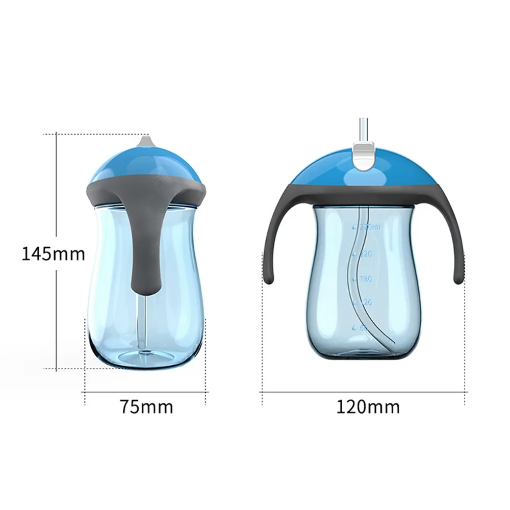 Детская непроливающаяся чашка с соломинкой бутылочка переходом обучающая для