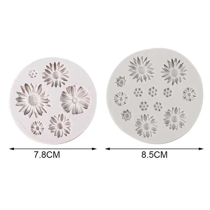 

Daisy Wild Chrysanthemum Flower Shape Silicone Mold Sugarcraft Chocolate Cupcake Baking Mold Fondant Cake Decorating Tools