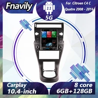 fnavily 10 4 android 11 car radio for citroen c4 c quatre video dvd player stereos car audio navigation gps bt dsp 2008 2016