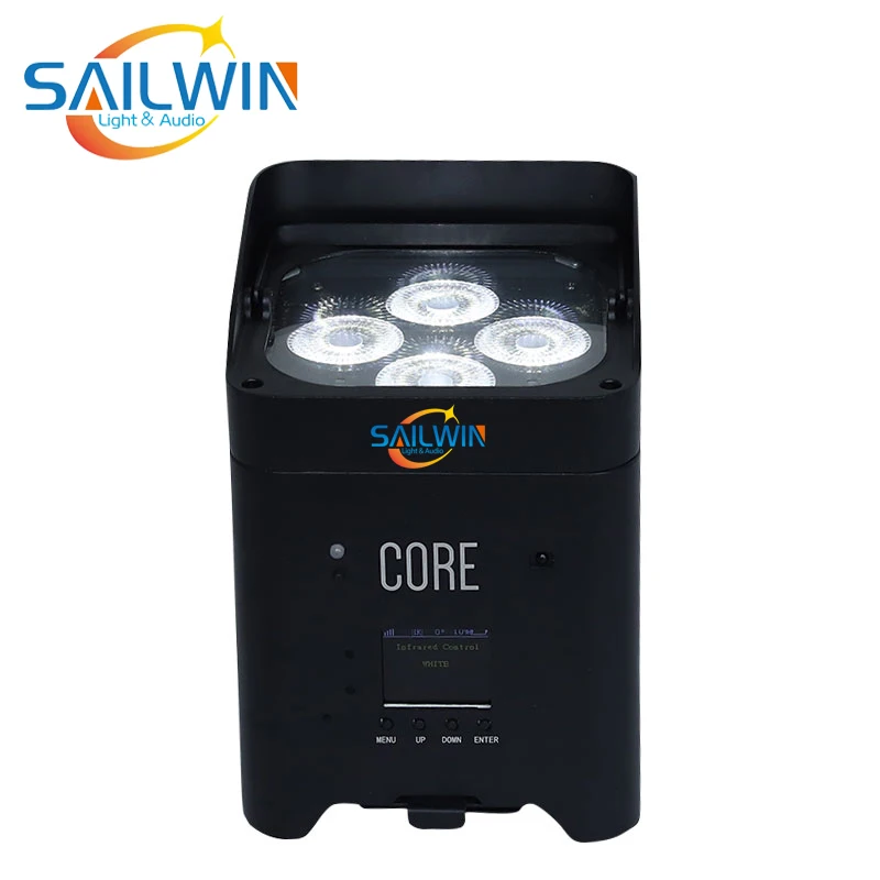 8X LOT Smart Mobile APP работает от аккумулятора WIFI LED UP светильник 4X18W 6in1 RGBAW UV Stage Par