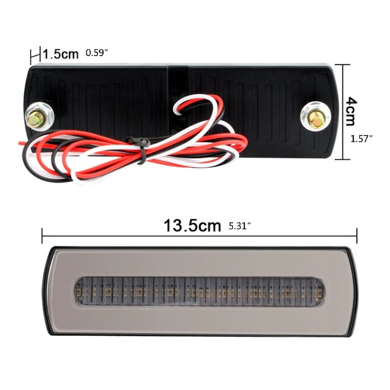 40LED Two-color Strobe Warning Light Flashing Vehicle Signal Flash Beacon Emergency Brake Lamp Auto Night Driving Safety | Автомобили и