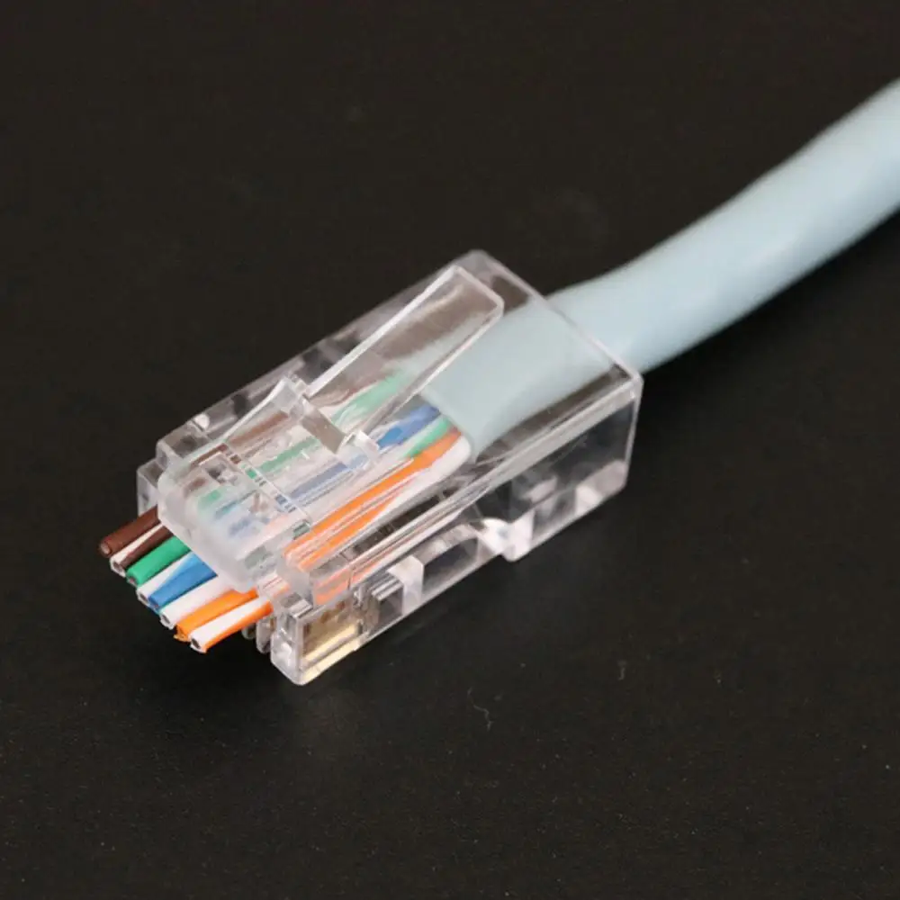 10PC RJ45 Network Modular Plug Cat6 CAT6e Connector utp Unshielded Rj45 | Компьютеры и офис