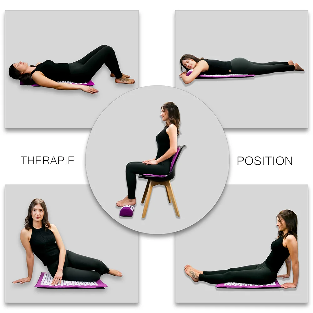 

Relieve Stress Pain Yoga Massager Mat Natural Relief Stress Tension Body Massage Pillow Cushion Acupressure Mat