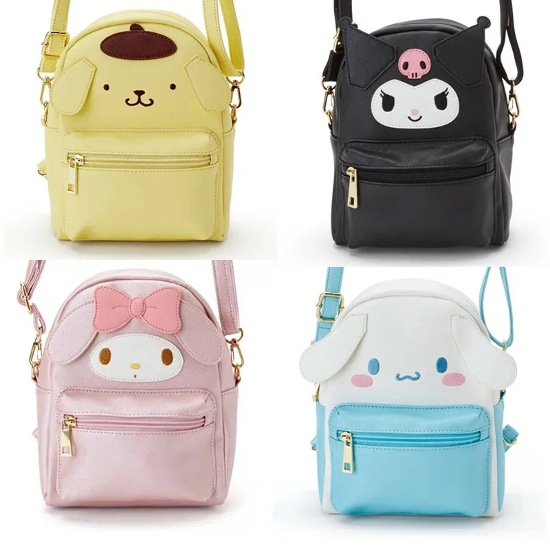 

Многофункциональный рюкзак Melody Cinnamoroll из ПУ кожи, многофункциональный ранец двойного назначения с мультипликационным рисунком, Диагональн...