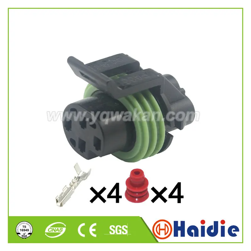 

Free shipping 2sets delphi 4pin auto oxygen sensor plug waterproof wire harness connector 12065298