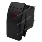 12 В 20 а автомобильный лодочный 5-контактный тумблер SPST вклвыкл, красный светодиодный светильник 24 в 10 А, грузовик, автомобиль, мотоцикл, тумблер