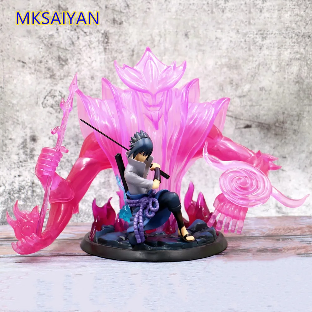 Фигурка NARUTO Naruto Uchiha Sasuke Susanoo PVC Action Tempestuous God of Valour Battle Ver. Собираемая модель игрушки.