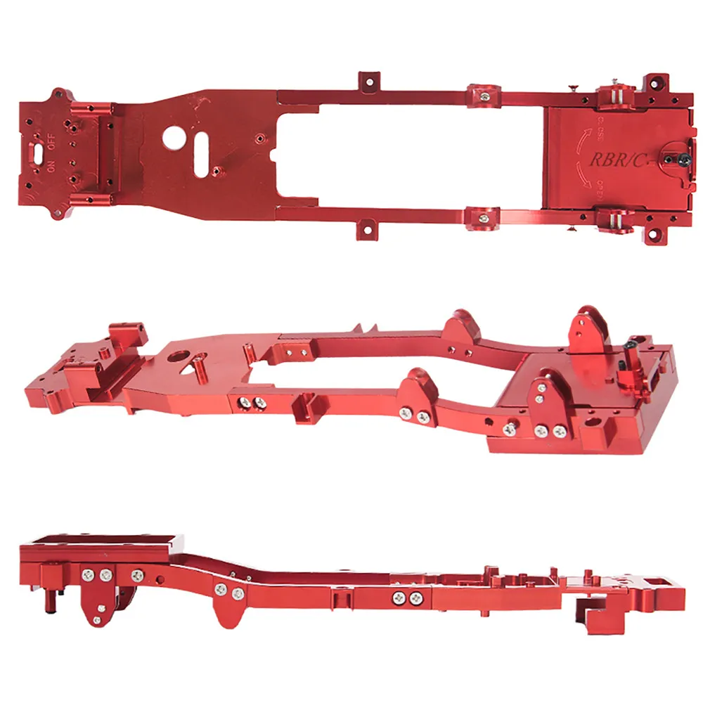 Metal Chassis Frame DIY Part for WPL D12 1:10 Flat Running RC Model Car Spare Parts enlarge