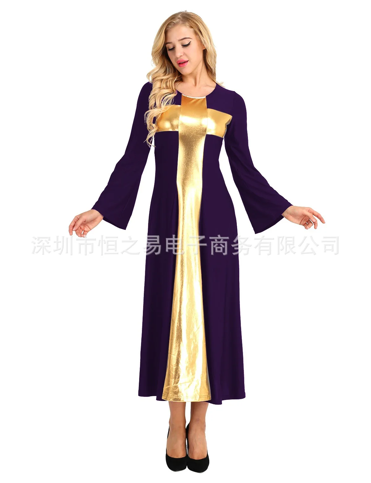 Женское длинное лоскутное платье, модельное вечернее платье с длинными рукавами и круглым вырезом, весна 2020