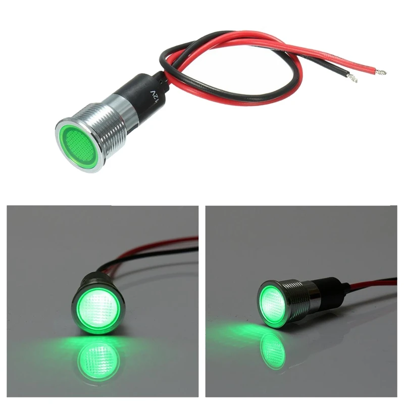 12V 16 мм светодиодный Панель Pilot Dash светильник индикаторная лампа