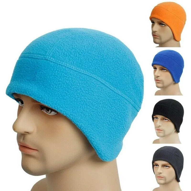 

2020 Unisex Polar Fleece Hood Hats Outdoor Camping Hiking Windproof Caps Winter Warm Hat Hunting Cycling Military Tactical Cap