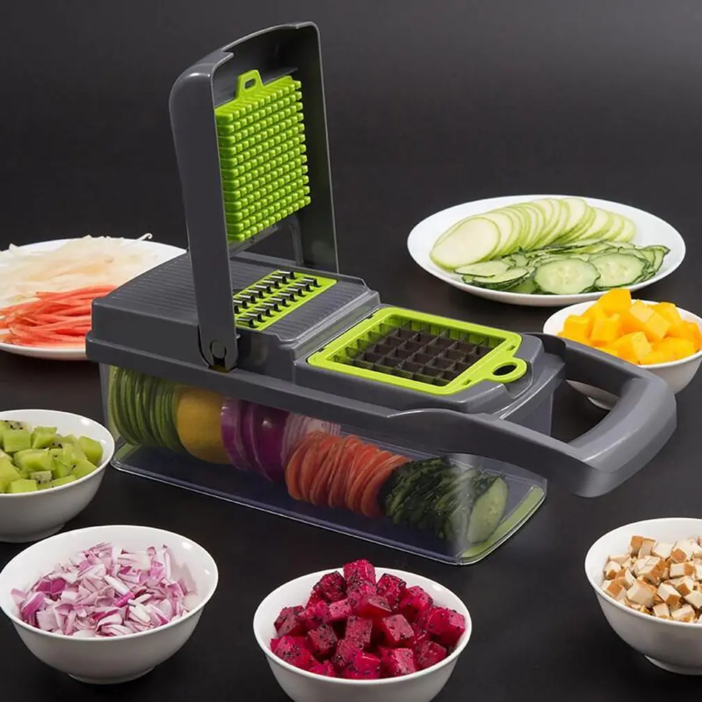 

Cut vegetables artifact multifunctional diced potato wire cutter grater household potato chips slice kitchen grater