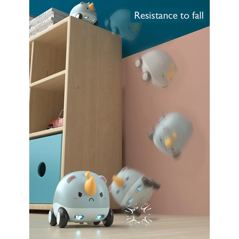 

Children's Cartoon Cute Pet Animal Slide Toys Car Return Force Mini Inertial Vehicle Boy Girl with Sound Light