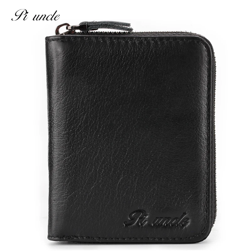 PI UNCLE RFID новые мужские кошельки из натуральной кожи мужской короткий кошелек