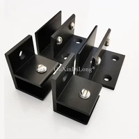 10pcs black f glass clamp glass shelf brackets aluminum shelf holder supports brackets clamps for 8 10mm10 12mm glass gf405