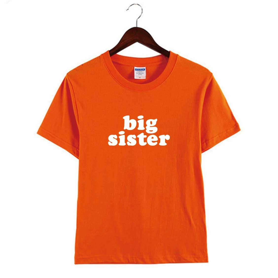 Camiseta de Hermana Grande, Camiseta de algod&oacute;n de verano, camiseta de apoyo para ni&ntilde;as, Mini camiseta feminista postiva, Camiseta de algod&oacute;n para ni&ntilde;as-0
