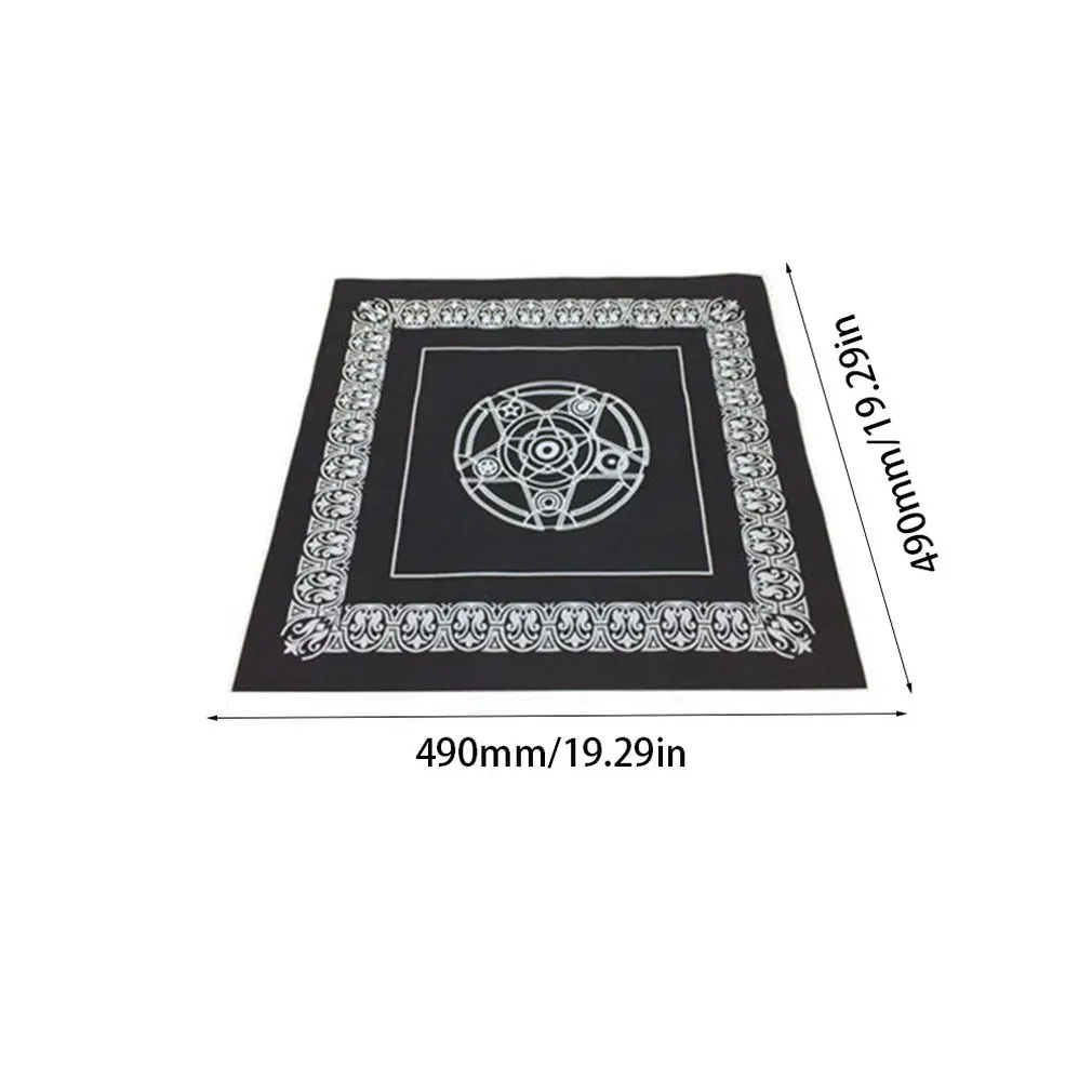 

Non-woven Board Game Textiles Tarot Table Cover Playing Cards Pentacle Tarot Game Textiles Table Cloth Hot Sale Dropshipping