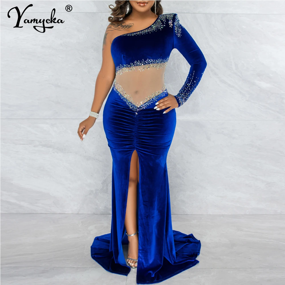 

Сексуальное прозрачное летнее платье-макси стразы, женское платье для клубной вечеринки на день рождения, Бархатное облегающее платье, веч...