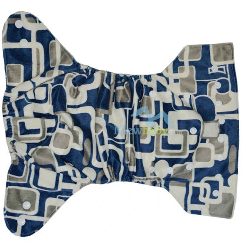 Моющийся детский тканевый подгузник многоразовый Карманный с 3 слойной вставкой