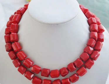 

huij 004906 natural 35" 13x15mm massive red coral bead NECKLACE discount 40%