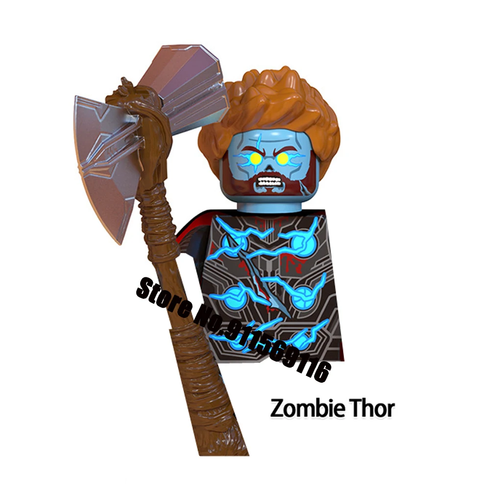 Конструктор What If зомби Disney супергерой Человек-паук Дэдпул Железный человек