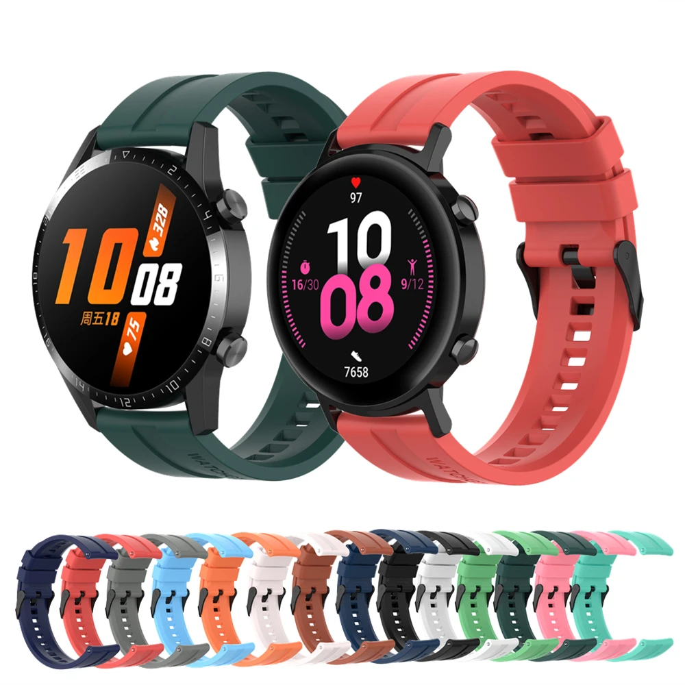 

Ремешок для часов Huawei Watch GT2 GT 2e GT 2 Pro, мягкий силиконовый спортивный браслет для Honor Magic 2 42/46 мм, ES GS Pro