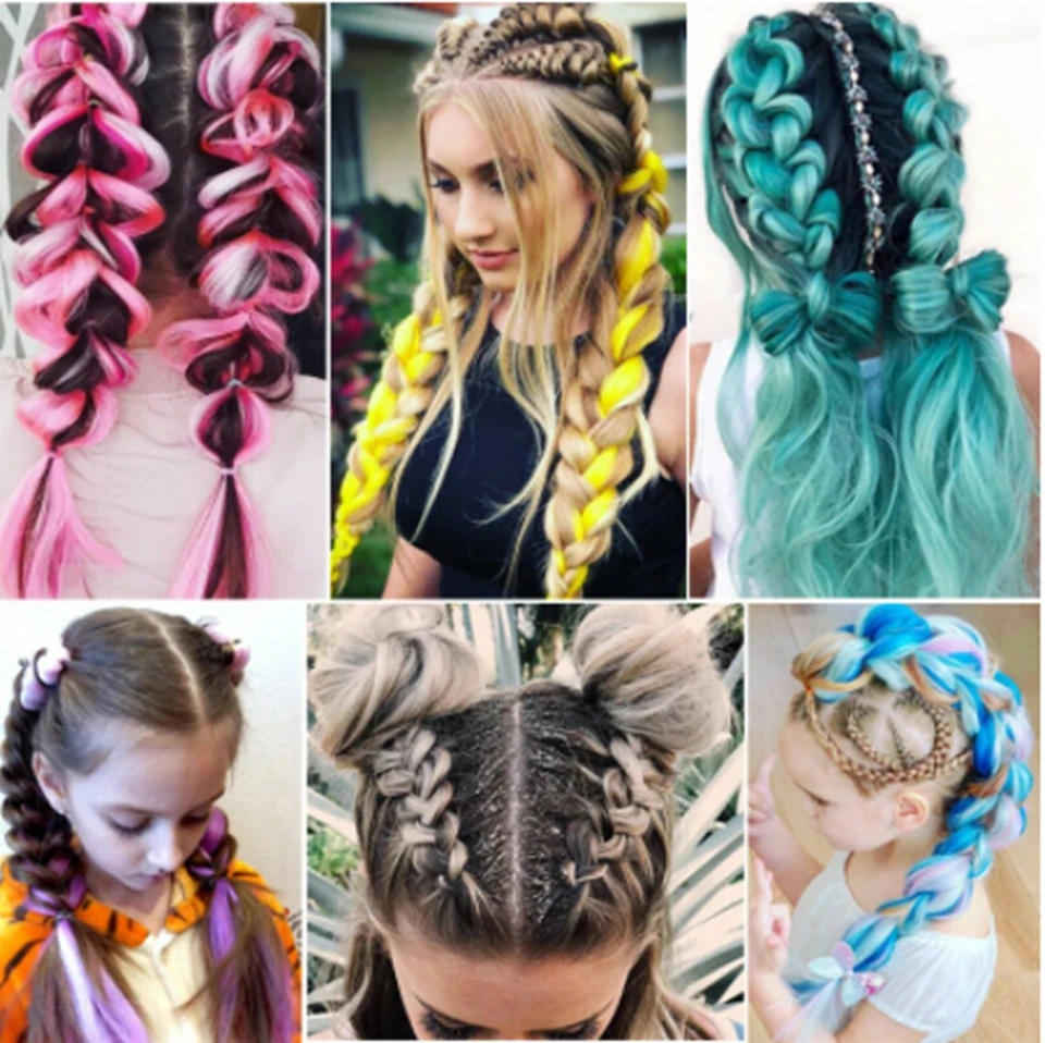 Синтетические волосы для наращивания 24 дюйма из высокотемпературного волокна |