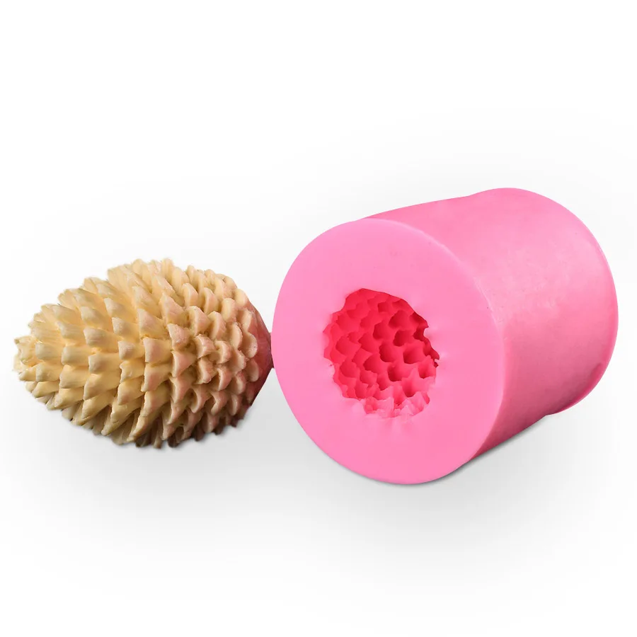 2020 3D Рождественский сосновый конус силиконовая форма для свечей Сделай Сам