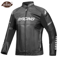 cowhide leather motorcycle jacket man motocross jacket retro chaqueta moto wearable moto protection racing riding jacket 3colour