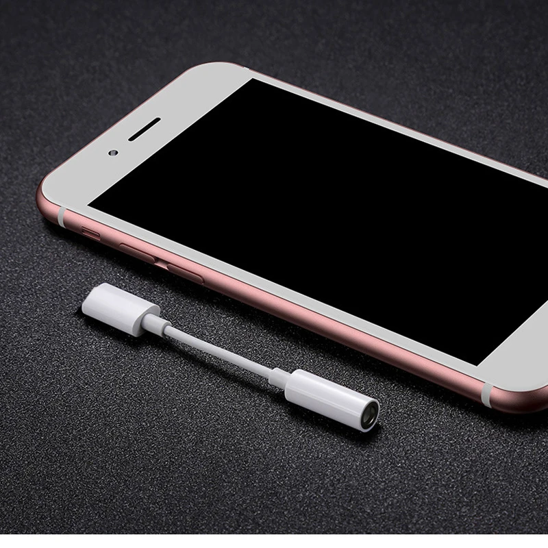 Single 3.5MM Earphone Headphone Adapter for iPhone 7 8 Plus X XR XS 11 Pro Max 3.5mm Audio Adapter