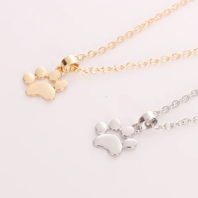 Женское Ожерелье с отпечатками лап металлическое Модное Элегантное ожерелье и