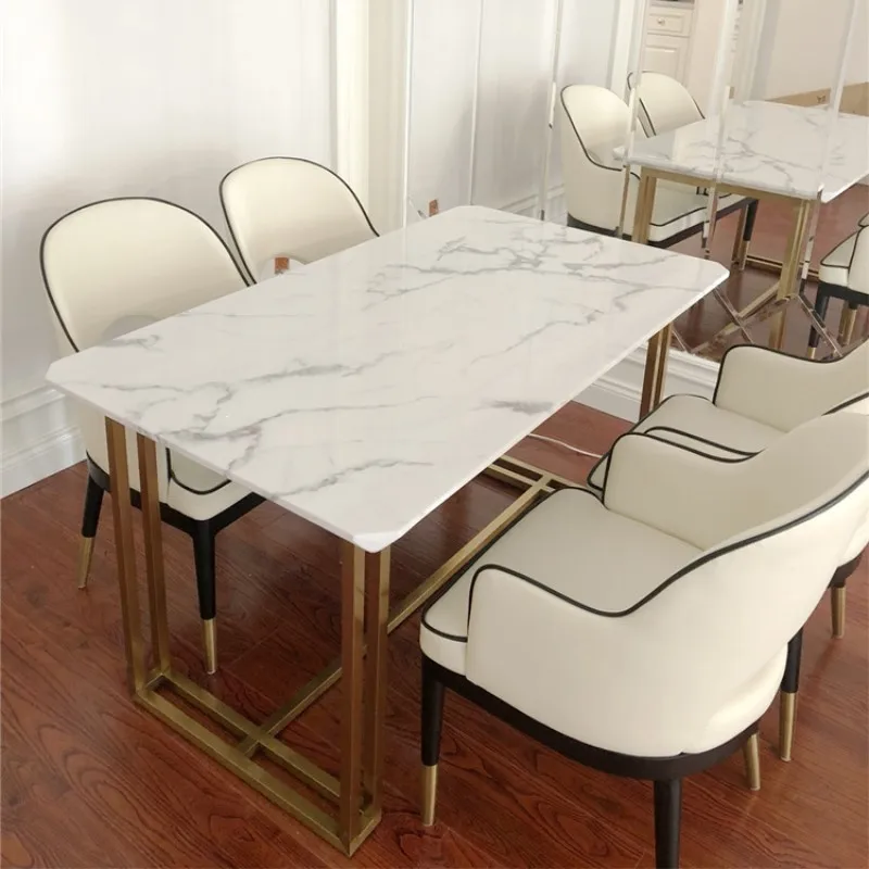 

Rectangle marble texture pvc dining table covers waterproof oil-proof Anti-scald table pad home decor christmas tablecloths