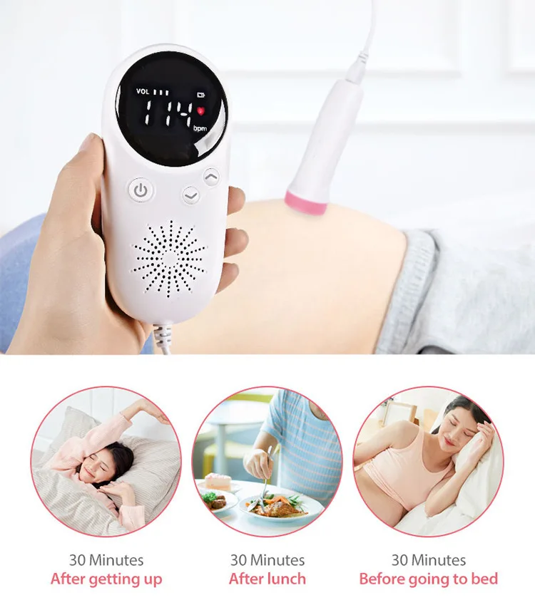 BMC Doppler фетальный портативный монитор сердечного ритма для беременных детей 2 5