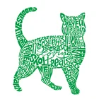 Нашивка с надписью кошки, светящиеся наклейки на одежду deal with it, термопереводные нашивки с рисунком животных
