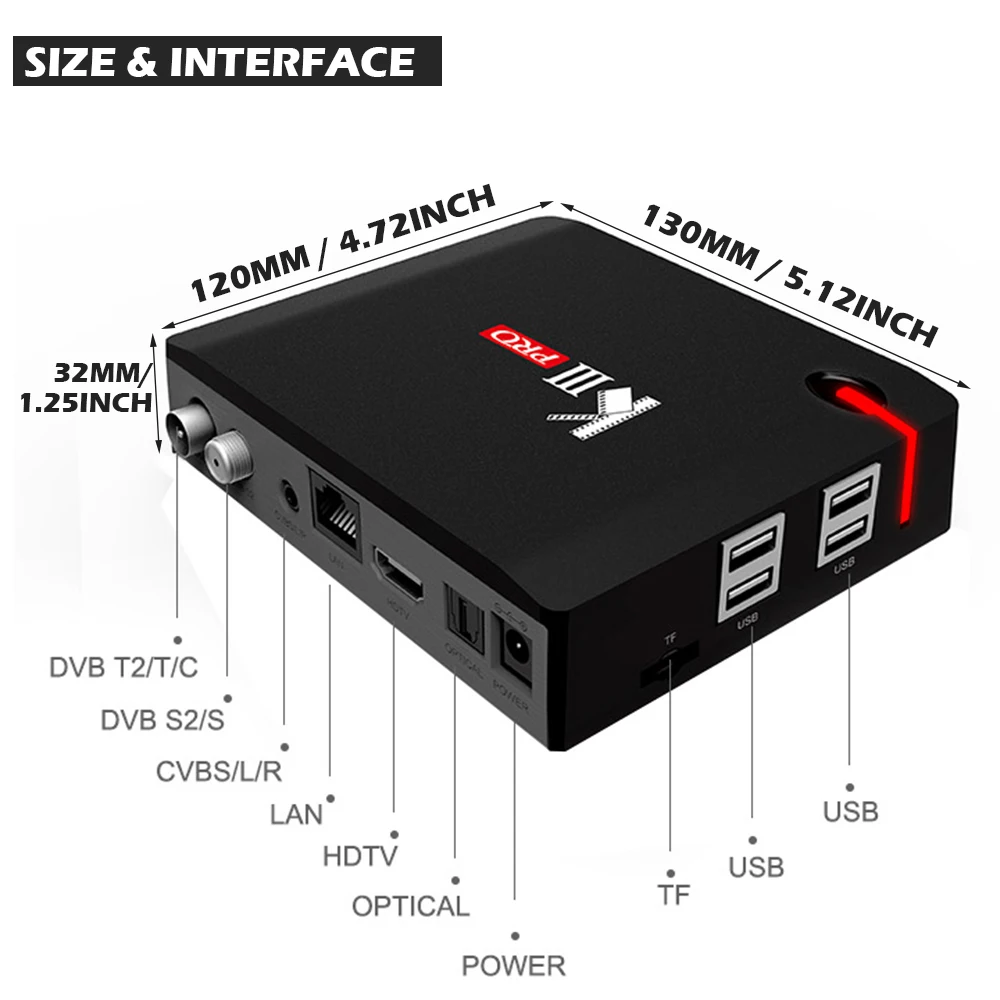 Android tv box MECOOL KIII PRO DVB-S2 DVB-T2 Android 7,1 tv box 3GB 16GB Amlogic S912 Octa Core 4KCombo NEWCAMD Biss key PowerVU