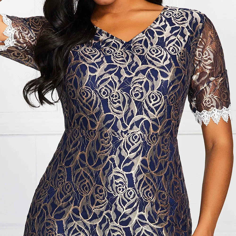Sisjuly Vintage Sexy Elegant Beach African Women Midi Dresses Floral Lace Print Bodycon Party Female Retro Fashion Dress | Женская
