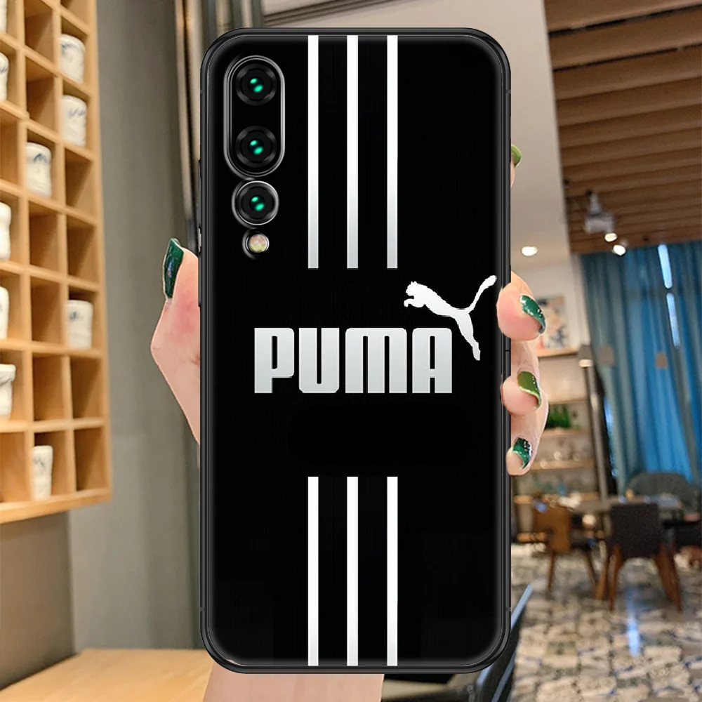 

Fashion puma-Brand Sports Phone case For Huawei P Mate P10 P20 P30 P40 10 20 Smart Z Pro Lite 2019 black painting funda 3D