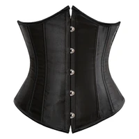 vocole ladies gothic boned lace up underbust corset bustier top waist cincher plus size lingerie s 6xl