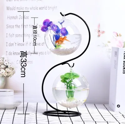 33 Экосистема шар Стекло Висячие Ecosphere Аквариум рыба бачок чаша цветок растение ваза настольная чаша для маленьких домашних животных принадлежности аксессуары - Цвет: 33