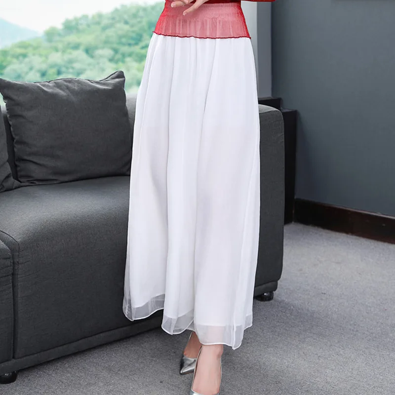 

2021 XXL Pants Spring Summer Fashion White Pant Women Vintage Wide Leg Pants Ankle Length Casual Pants & Trousers Female