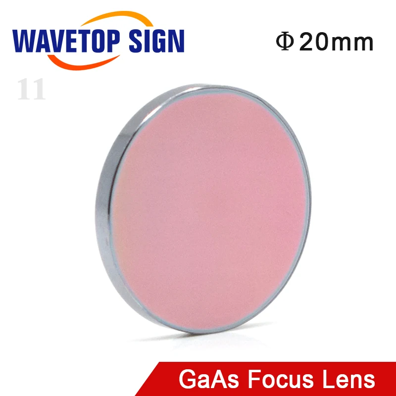 

WaveTopSign GaAs Focus Lens Dia. 20mm FL 38.1 50.8 63.5 101 127mm 1.5-4" High Quality for CO2 Laser Engraving Cutting Machine