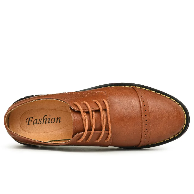 HUCDML/Новинка Мужская стильная обувь Обувь из натуральной кожи для торжественных