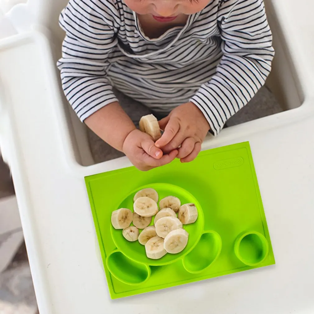 

Тарелка детская с силиконовой чашей, без БФА