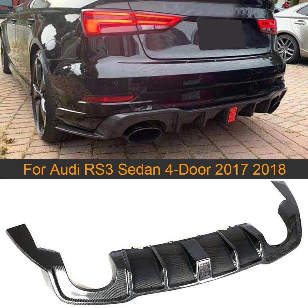 Автомобильный задний бампер диффузор спойлер для Audi RS3 Sedan 4 двери 2017 2018