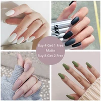 24pcs detachable false nails art tips fake nail wear removable manicure patch solid color matte nails art manicure extension